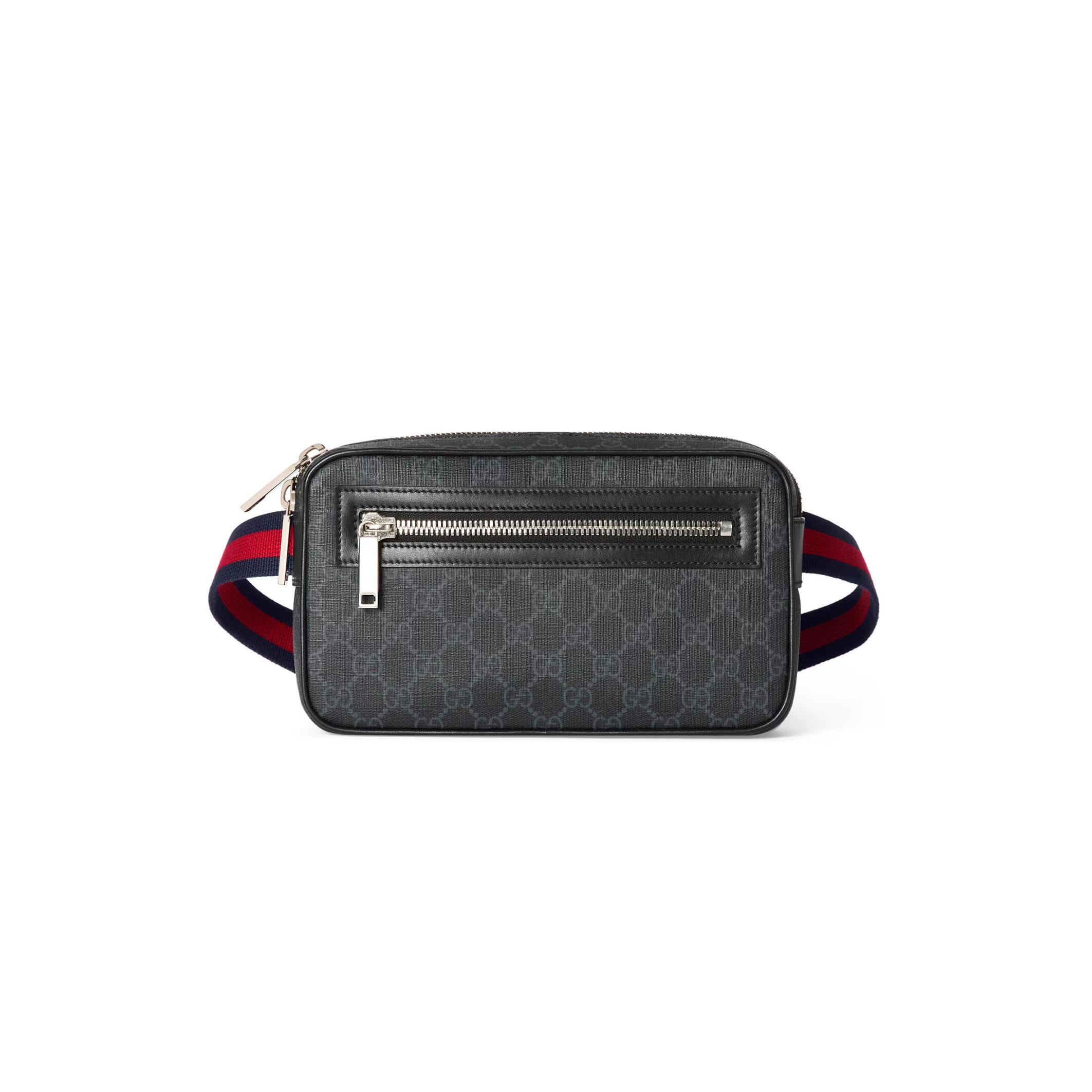 G*u*i gg black small belt bag ‎792094 (24*14*5.5cm)